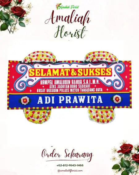 Papan Bunga Ucapan Selamat Karangsemi